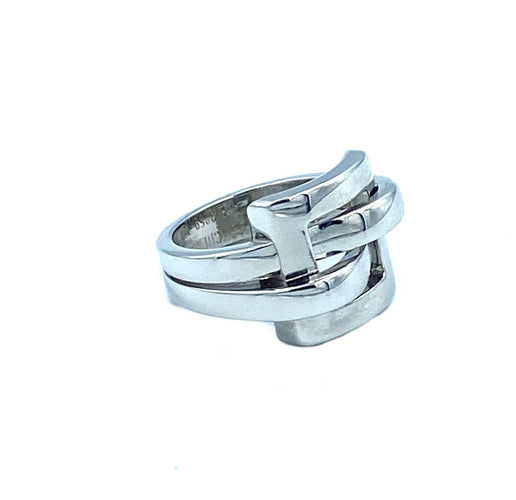 Bague 54 Boucheron. Bague or blanc 58 Facettes