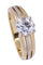 Bague 53 Solitaire diamant 1 carat 58 Facettes 080701