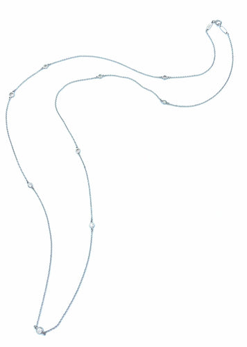 Collier Tiffany’s & Co. Sautoir platine et diamants 58 Facettes