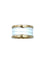 Bague 54 BVLGARI. Collection BZero 1, alliance or rose 18K et céramique 58 Facettes