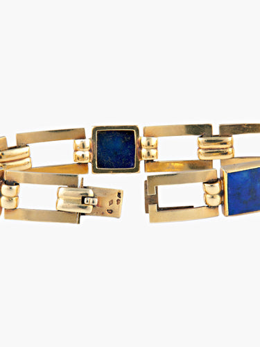 Bracelet Bracelet Or et Lapis lazuli 58 Facettes