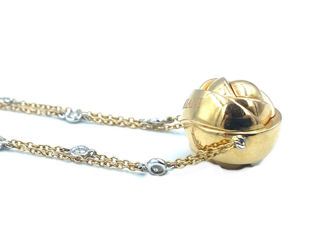 Collier DAMIANI. Collier or rose et diamants 58 Facettes