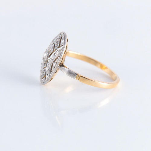 Bague 48 Bague Belle époque, diamants 58 Facettes