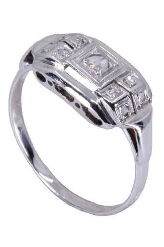 Bague 52 BAGUE ART-DÉCO DIAMANT 58 Facettes 081191