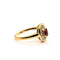 Bague 54 Bague or jaune diamants rubis 58 Facettes V43