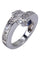 Bague 50 Bague or blanc, saphirs et diamants 58 Facettes 079831