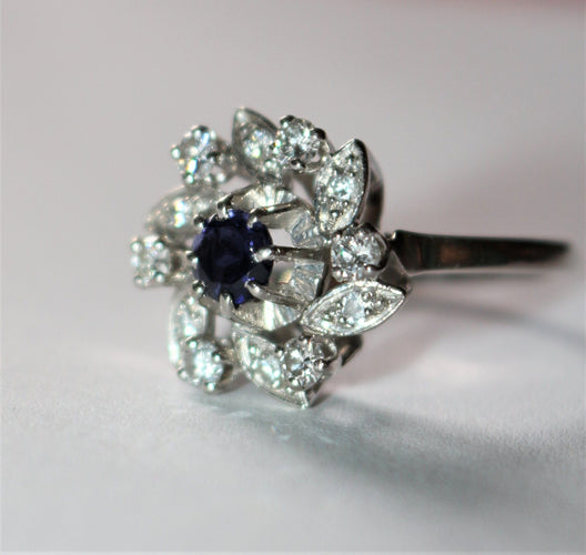 Bague Bague Fleur Tourbillon Diamants 58 Facettes