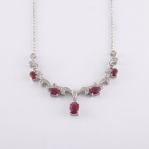 Collier Collier rubis, diamants 58 Facettes