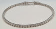 Bracelet Bracelet tennis or blanc diamants 58 Facettes