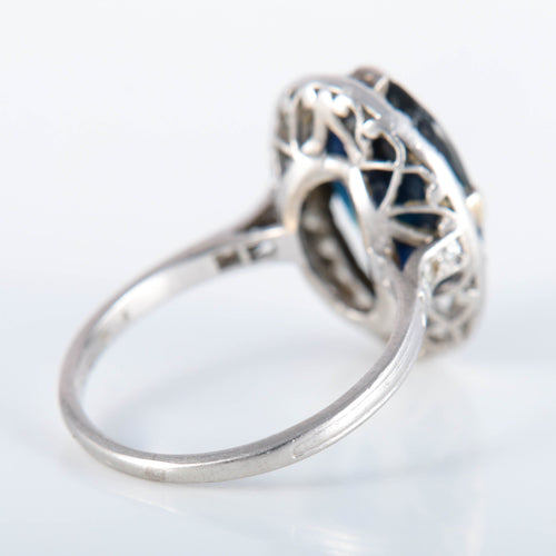 Bague 51 Bague Platine Saphir Diamants 58 Facettes 220400