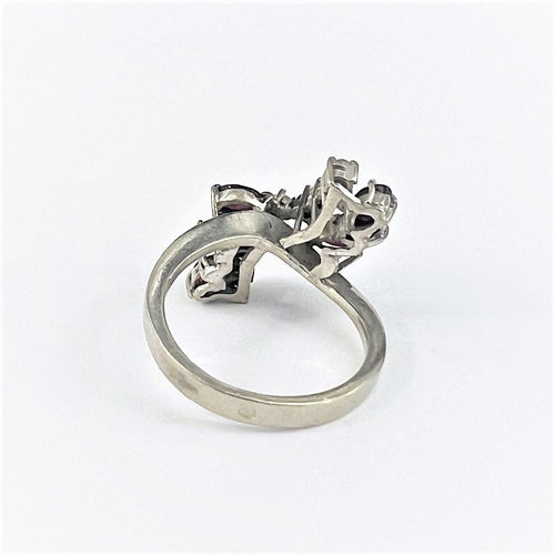 Bague Bague en Or blanc, Rubis & Diamants 58 Facettes 20400000640