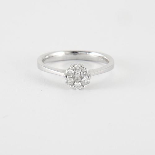 Bague Bague en Or Blanc & diamants 58 Facettes