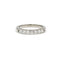 Bague 51 Demi Alliance Platine 7 Diamants 58 Facettes 230292R