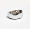 Bague 57 Bague jonc or blanc Cartier "Nouvelle vague" 58 Facettes 1-767/4