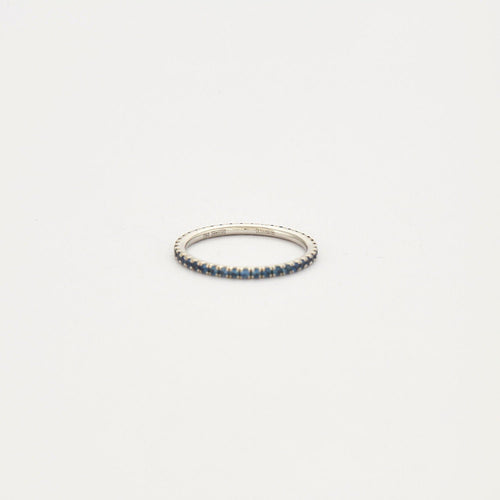 Bague 50 Fine Alliance or gris saphirs 58 Facettes