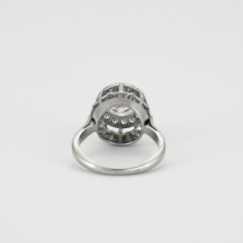 Bague 50 Bague Solitaire Platine 1.50ct 58 Facettes 8475