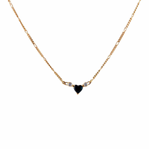 Collier Collier Coeur Saphir 58 Facettes