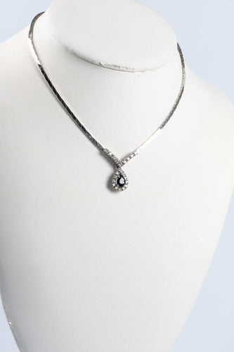 Collier Parure diamants et saphirs 58 Facettes CLDSABODSAOC56-1