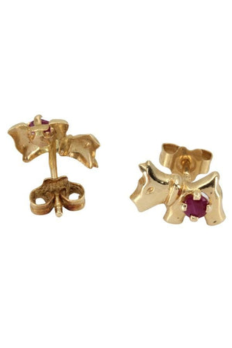 Boucles d'oreilles BOUCLES D'OREILLES CHIEN RUBIS 58 Facettes 047061