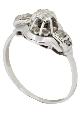 Bague SOLITAIRE ANCIEN DIAMANT 0.20 CARAT 58 Facettes 044861