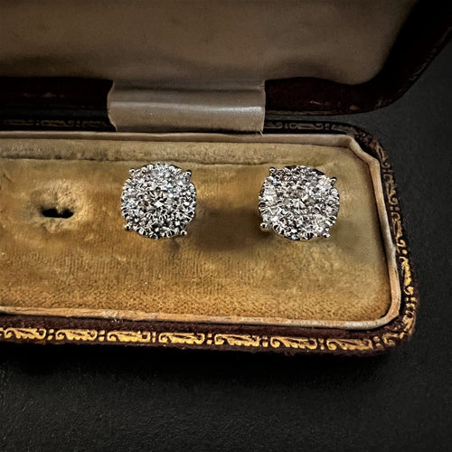 Boucles d'oreilles Boucles d'oreilles diamant 1,6 ct 58 Facettes