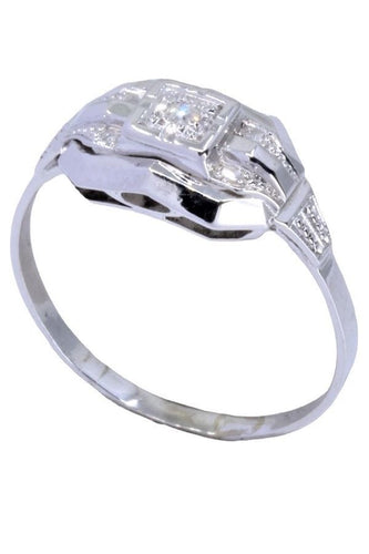 Bague 55 BAGUE ART-DÉCO DIAMANT 58 Facettes 061751