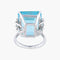 Bague Bague Aigue-marine 58 Facettes