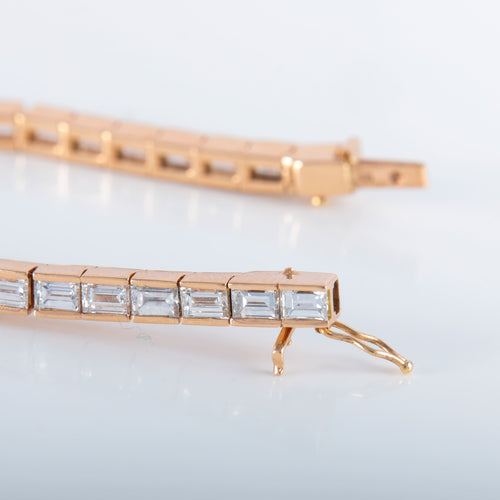 Bracelet Bracelet Ligne or rose Diamants 58 Facettes 340.175