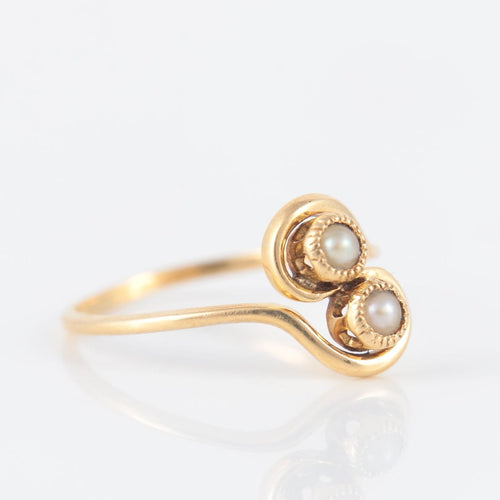 Bague 51.5 Bague Toi & Moi Perles 58 Facettes