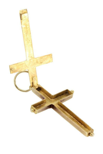 Pendentif CROIX ANCIENNE "ENCOLPION" 58 Facettes 050161