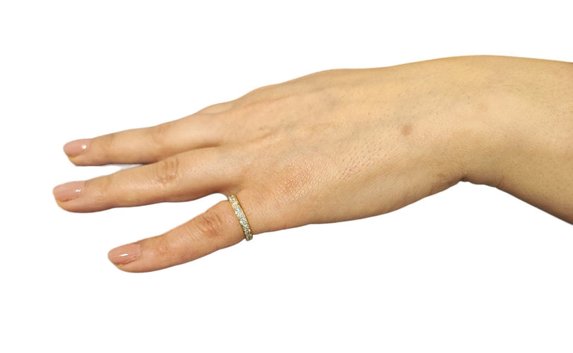 Bague 50.5 Alliance américaine Diamants 58 Facettes All.Pneu.840.1