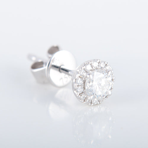 Boucles d'oreilles Paire de puces d'oreilles Diamants 58 Facettes