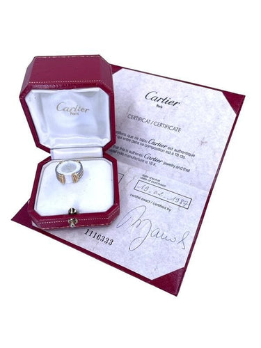 Bague 48 CARTIER - BAGUE VINTAGE 2 TONS 58 Facettes 080811