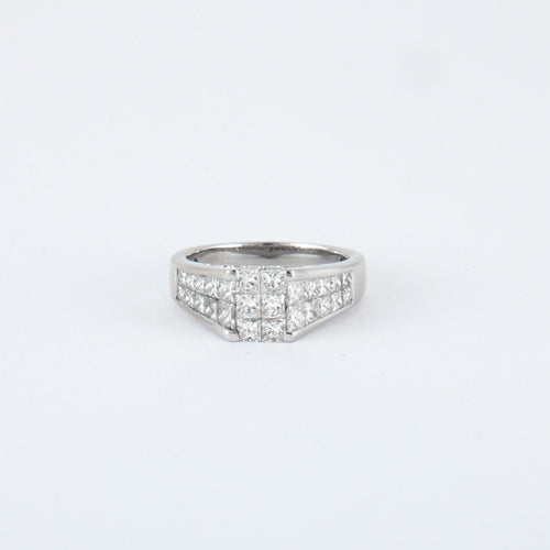 Bague 52 Bague bandeau Diamants 58 Facettes