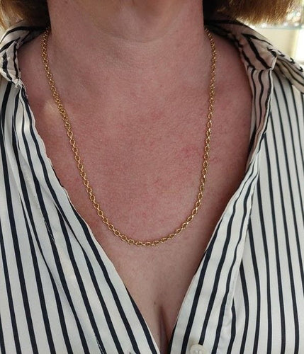 Collier Chaine maille forçat Or jaune 58 Facettes 082251