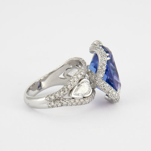 Bague 53 Bague cocktail Tanzanite 58 Facettes P46L13