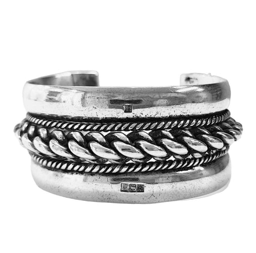 Bracelet Bracelet manchette argent massif 58 Facettes RA-628