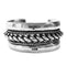 Bracelet Bracelet manchette argent massif 58 Facettes RA-628