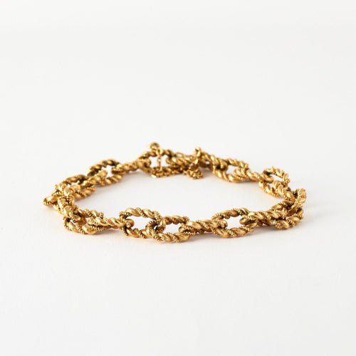 Bracelet Bracelet or ciselé or jaune 18K 58 Facettes