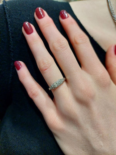 Bague 48 BAGUE MODERNE DIAMANTS 58 Facettes 077951