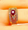 Bague 54 Bague Or jaune Rubis Diamants 58 Facettes AB227