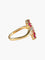 Bague Bague double feuilles rubis or jaune 58 Facettes LP10-14