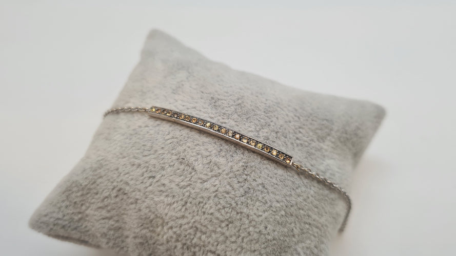 Bracelet Bracelet en Or blanc, diamants 58 Facettes