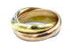 Bague 56 CARTIER. Alliance Trinity Classique 3 ors et diamants 58 Facettes
