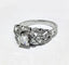 Bague 56.5 Bague 1930 Or gris Diamants 58 Facettes 1-981/2