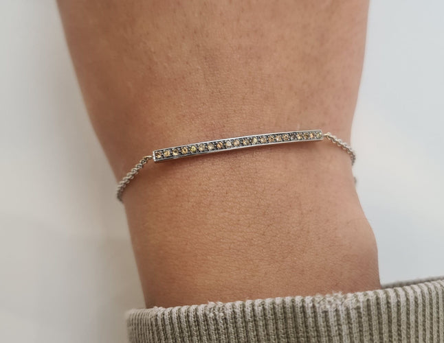 Bracelet Bracelet en Or blanc, diamants 58 Facettes