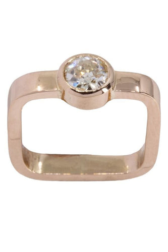 Bague 43 Bague solitaire Or et Diamant 58 Facettes 076121