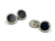 Boutons de manchette Boutons de manchette Art Déco, or blanc, onyx et diamants. 58 Facettes