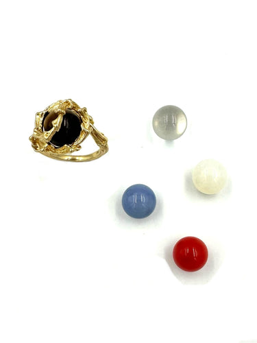 Bague 51 GILBERT ALBERT - Bague Or Billes interchangeables. 58 Facettes