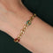 Bracelet Bracelet "grains de café" en or jaune et pierres dures 58 Facettes